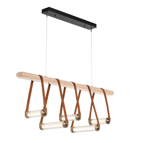 Hubbardton Forge York Linear 5 Light LED Pendant Model: 131053-LED-STND-10-27-LC-WD-ZM0704