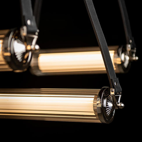 Hubbardton Forge York Linear 5 Light LED Pendant Model: 131053-LED-STND-10-27-LK-WB-ZM0704