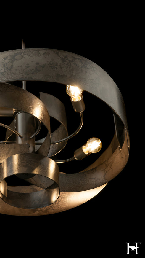 Hubbardton Forge Zen Pendant in Dark Smoke Finish Model: 132117-SKT-MULT-07