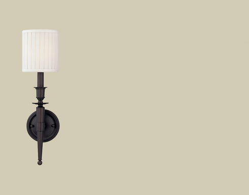 Hudson Valley Abington 1 LIGHT WALL SCONCE in Polished Nickel Finish Model: 4901-PN
