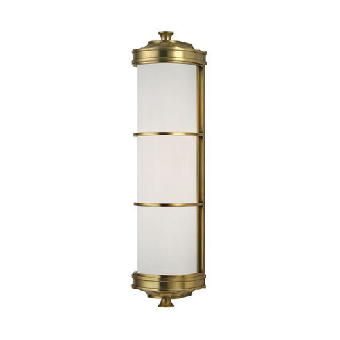 Hudson Valley Albany 2 LIGHT WALL SCONCE in Aged Brass Finish Model: 3832-AGB