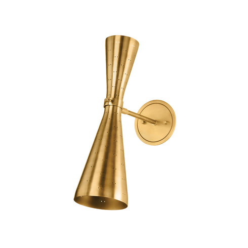 Hudson Valley ALLANTON Wall Sconce in Aged Brass Finish Model: 8122-AGB
