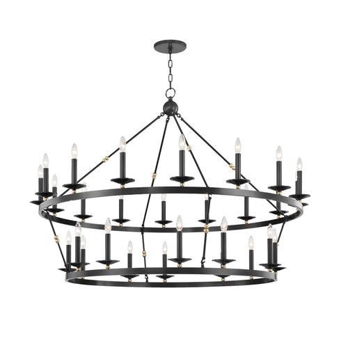 Hudson Valley Allendale 28 LIGHT CHANDELIER in Aged Old Bronze Finish Model: 3228-AOB