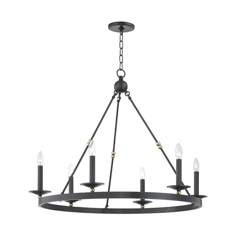 Hudson Valley Allendale 6 LIGHT CHANDELIER in Aged Old Bronze Finish Model: 3206-AOB