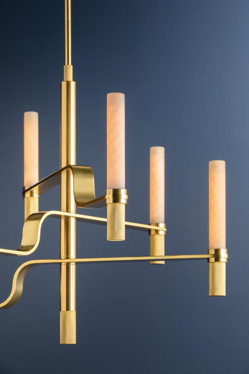 Hudson Valley Allentown Chandelier in Aged Brass Finish Model: 4006-AGB