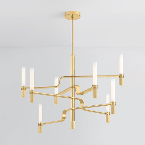 Hudson Valley Allentown Chandelier in Aged Brass Finish Model: 4008-AGB