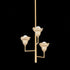 Hudson Valley Alora Chandelier in Vintage Gold Leaf Finish Model: 1283-VGL/GLI