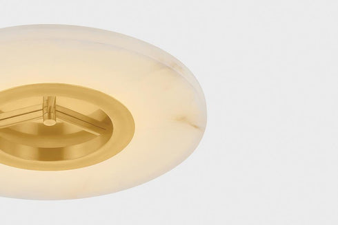 Hudson Valley Alto Semi Flush in Aged Brass Finish Model: 8024-AGB