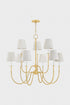Hudson Valley Amina Chandelier in Aged Brass Finish Model: 6939-AGB