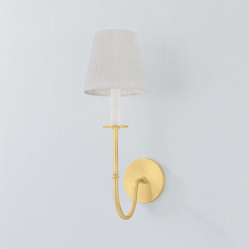 Hudson Valley Amina Wall Sconce in Aged Brass Finish Model: 6919-AGB