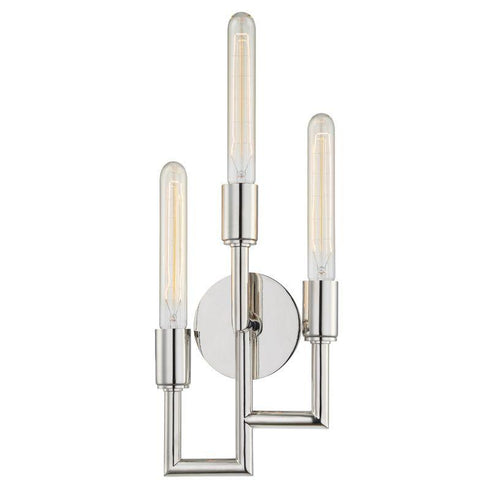 Hudson Valley Angler 3 LIGHT WALL SCONCE in Polished Nickel Finish Model: 8310-PN