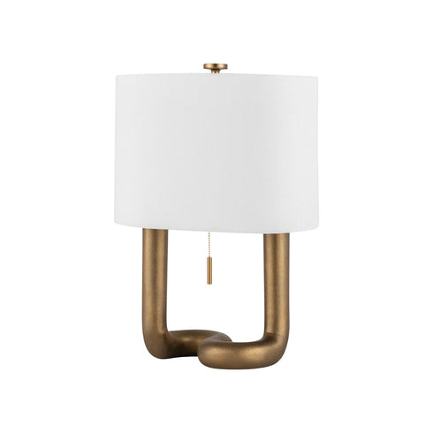 Hudson Valley Armonk Table Lamp in Aged Brass Finish Model: L1924-AGB