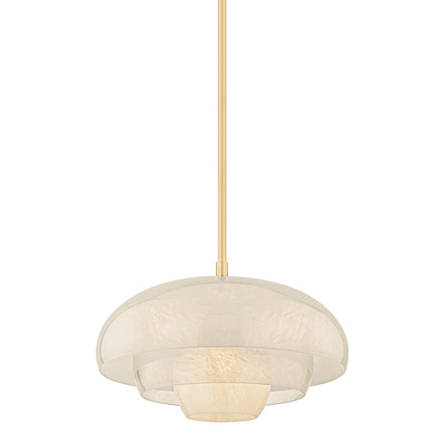 Hudson Valley AUBURNDALE Pendant in Aged Brass Finish Model: 3718-AGB