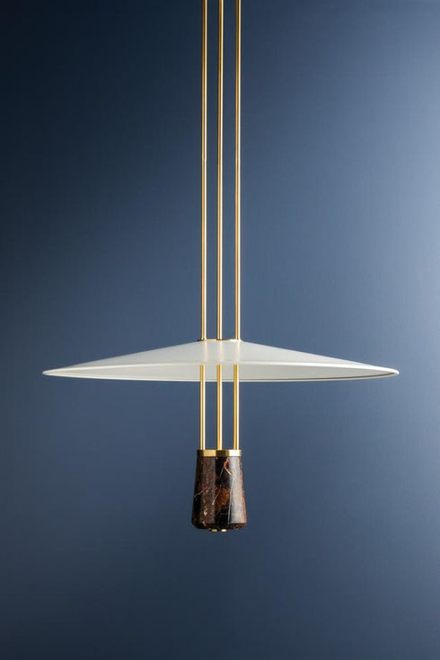 Hudson Valley Barnegat Pendant in Aged Brass Finish Model: 8336-AGB/SWH