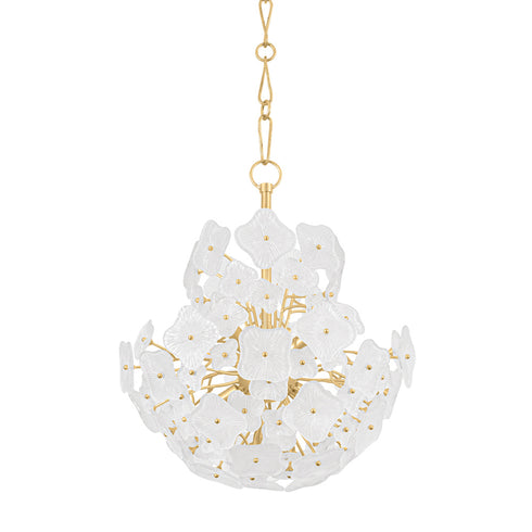 Hudson Valley BARRYTOWN Chandelier in Vintage Gold Leaf Finish Model: 5606-VGL