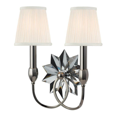 Hudson Valley Barton Wall Sconce in Polished Nickel Finish Model: 3212-PN