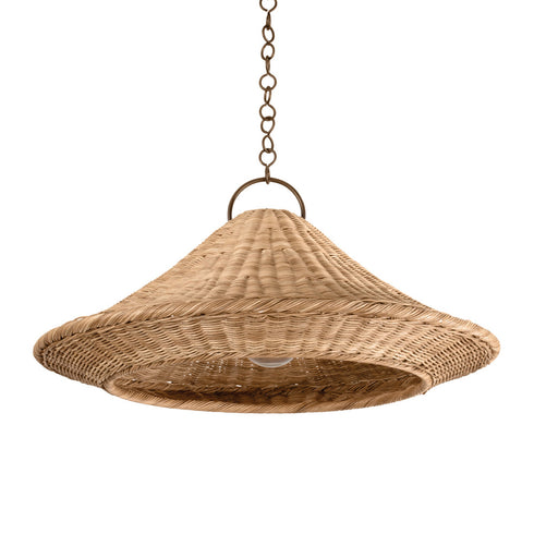 Hudson Valley Baychester Pendant in Bronze Leaf Finish Model: 7432-BRL