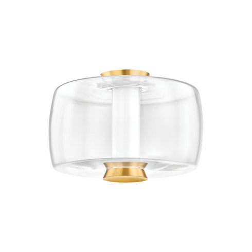 Hudson Valley Beau Flush Mount in Aged Brass Finish Model: 2814-AGB