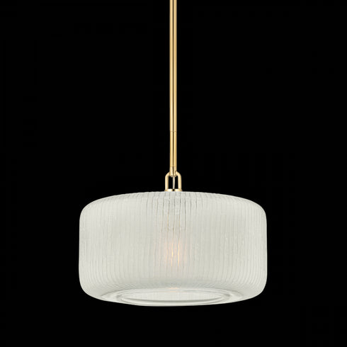 Hudson Valley Beechurst Pendant in Aged Brass Finish Model: 7017-AGB