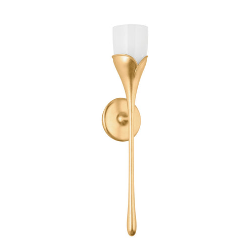 Hudson Valley Bellerose Wall Sconce in Vintage Gold Leaf Finish Model: 6791-VGL