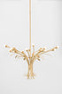 Hudson Valley Bilston Chandelier in Vintage Gold Leaf Finish Model: 1915-VGL