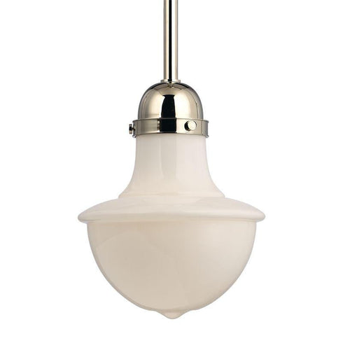 Hudson Valley_discontinued Branford 1 Light I 1 LIGHT PENDANT in Polished Nickel Finish Model: MDS952-AGB