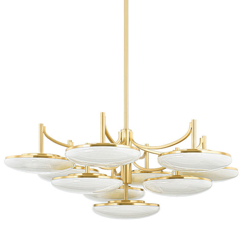 Hudson Valley Bregman 10 LIGHT SEMI FLUSH in Aged Brass Finish Model: 2006-AGB