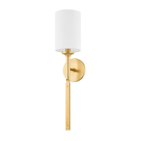 Hudson Valley Brewster 1 LIGHT WALL SCONCE in Aged Brass Finish Model: 3122-AGB