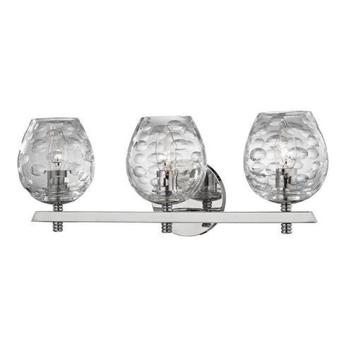 Hudson Valley Burns 3 LIGHT BATH BRACKET in Polished Nickel Finish Model: 1253-PN
