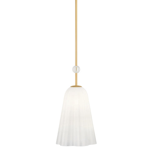 Hudson Valley CAMBRIA HEIGHTS Pendant in Aged Brass Finish Model: 7810-AGB