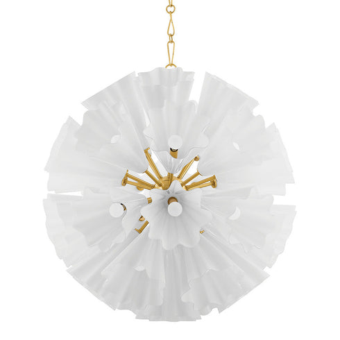 Hudson Valley Capri 33 LIGHT CHANDELIER in Aged Brass Finish Model: 5538-AGB