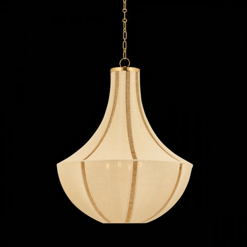 Hudson Valley Cascade Lake Pendant in Aged Brass Finish Model: 6604-AGB