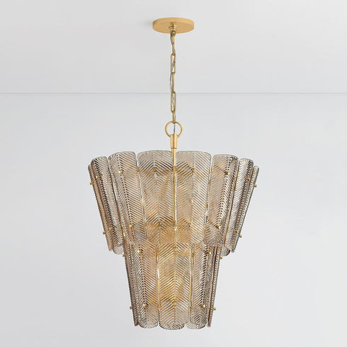 Hudson Valley Cassian Chandelier in Vintage Gold Leaf Finish Model: 7910-VGL