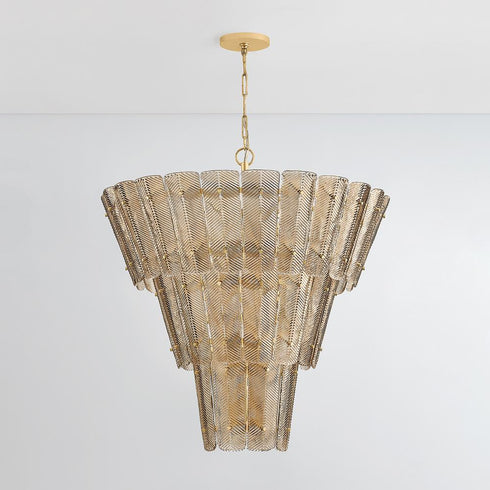 Hudson Valley Cassian Chandelier in Vintage Gold Leaf Finish Model: 7918-VGL