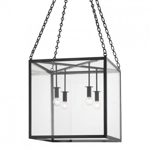Hudson Valley Catskill 4 LIGHT MEDIUM PENDANT in Aged Iron Finish Model: 4118-AI