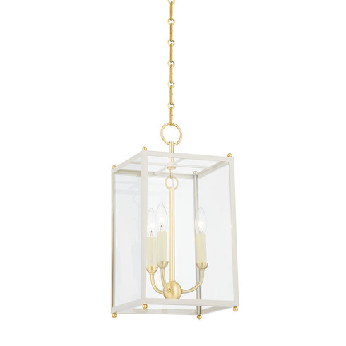 Hudson Valley Chaselton 3 LIGHT LANTERN in Aged Brass Finish Model: MDS1200-AGB/OW