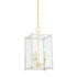 Hudson Valley Chaselton 3 LIGHT LANTERN in Aged Brass Finish Model: MDS1200-AGB/OW