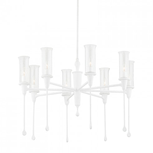 Hudson Valley Chisel Chandelier in White Plaster Finish Model: 4131-WP