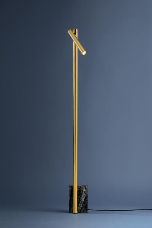Hudson Valley Circleville Floor Lamp in Aged Brass Finish Model: L9054-AGB