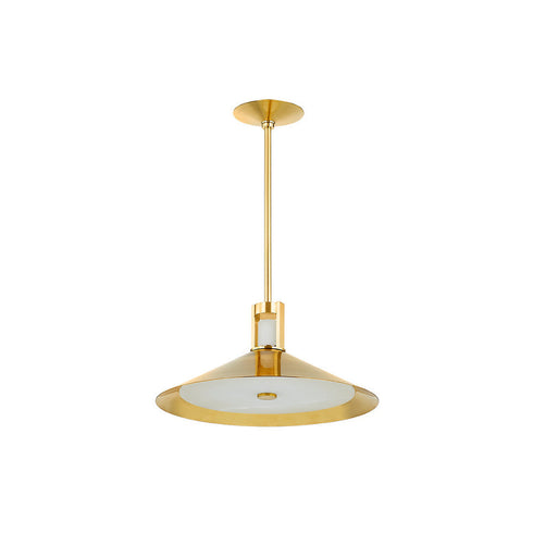 Hudson Valley Clermont Pendant in Aged Brass Finish Model: 3020-AGB