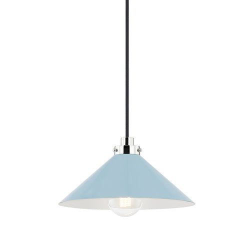Hudson Valley Clivedon 1 LIGHT PENDANT in Aged Brass Finish Model: MDS1401-AGB/DB