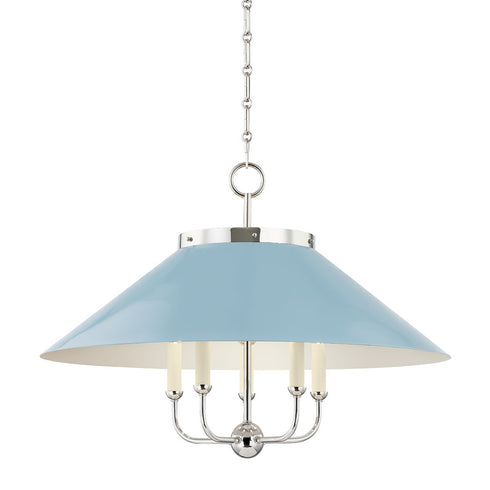 Hudson Valley Clivedon 5 LIGHT CHANDELIER in Aged Brass Finish Model: MDS1403-AGB/DB