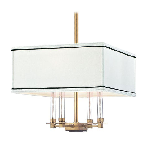 Hudson Valley_discontinued Collins 4 Light I 4 LIGHT CHANDELIER in Aged Brass Finish Model: MDS1101-AGB/WP
