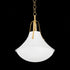 Hudson Valley Coventry Pendant in Vintage Gold Leaf Finish Model: 4516-VGL/WP