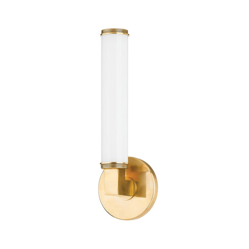 Hudson Valley Cromwell 1 LIGHT WALL SCONCE in Aged Brass Finish Model: 8714-AGB