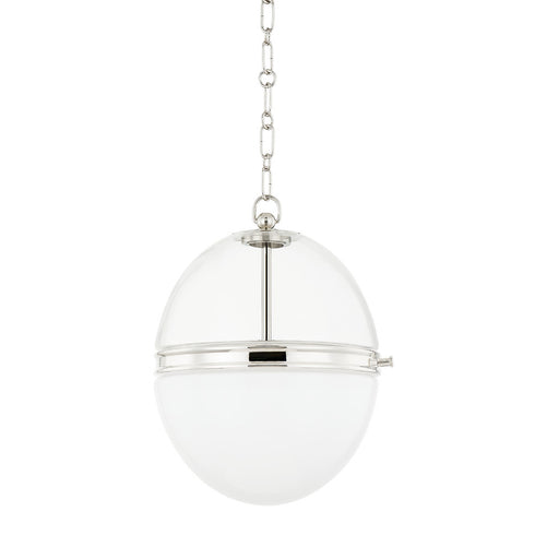 Hudson Valley Donnell 1 LIGHT PENDANT in Polished Nickel Finish Model: 3815-PN