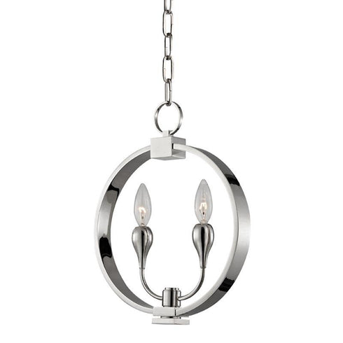 Hudson Valley Dresden Pendant in Polished Nickel Finish Model: 6712-PN
