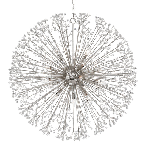 Hudson Valley Dunkirk 16 LIGHT CHANDELIER in Polished Nickel Finish Model: 6039-PN