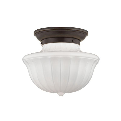 Hudson Valley Dutchess 1 LIGHT MEDIUM FLUSH MOUNT in Old Bronze Finish Model: 5012F-OB