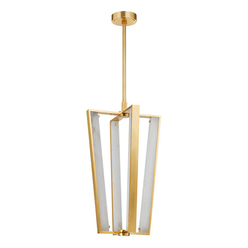 Hudson Valley Edgemere Pendant in Aged Brass Finish Model: 4054-AGB